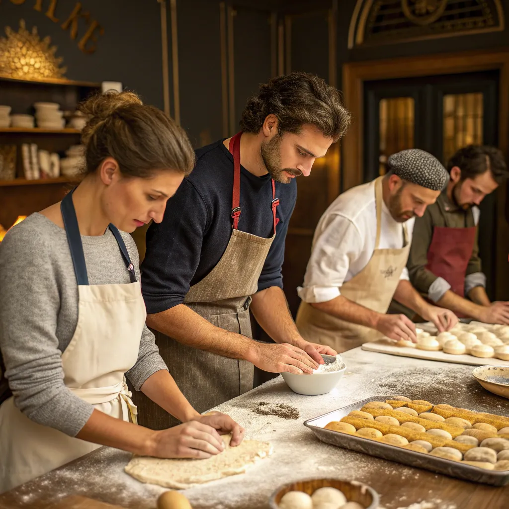 A group of bakers at ZYNTHERIAL master class